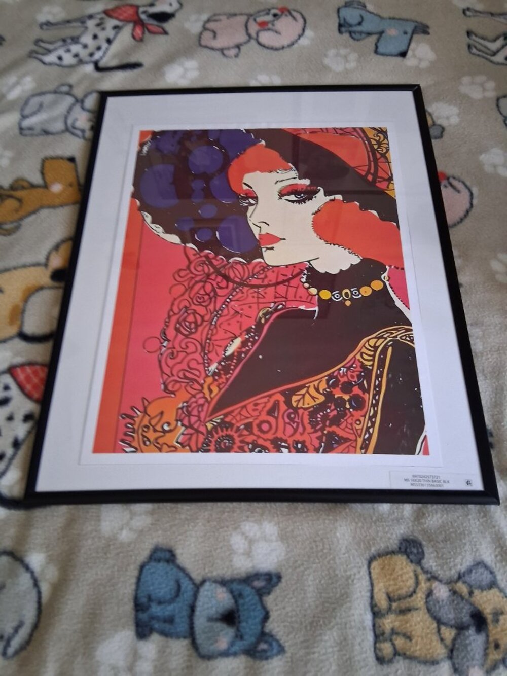beautifully framed French art deco Poster